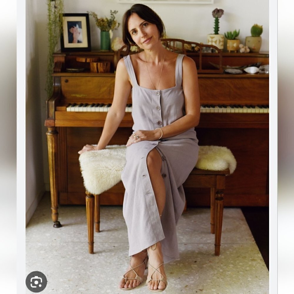 Rachel Pally nwt Linen Rome Dress pale lilac  XS - Picture 2 of 9